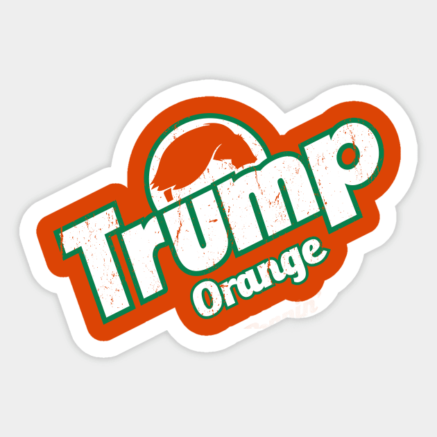 TRUMP - Orange Crush Sticker by hamiltonarts